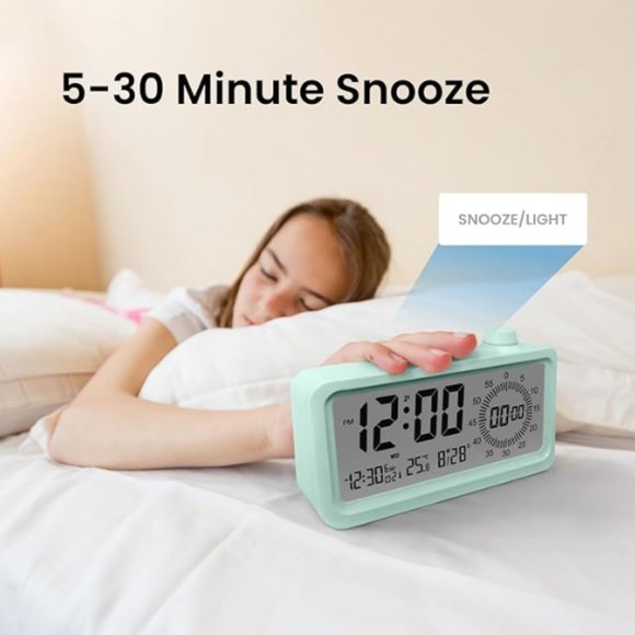 All-in-One Multifunctional Digital Alarm Clock -Time Manager Clock - LED Display - Picture 6 of 9